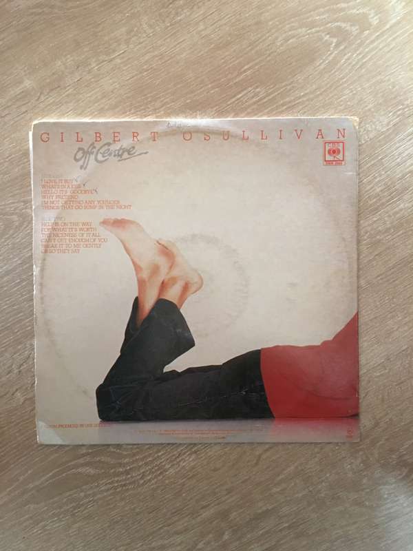 Gilbert O'Sullivan - Off Centre - Vinyl LP Record - Opened  - Very-Good+ Quality (VG+)