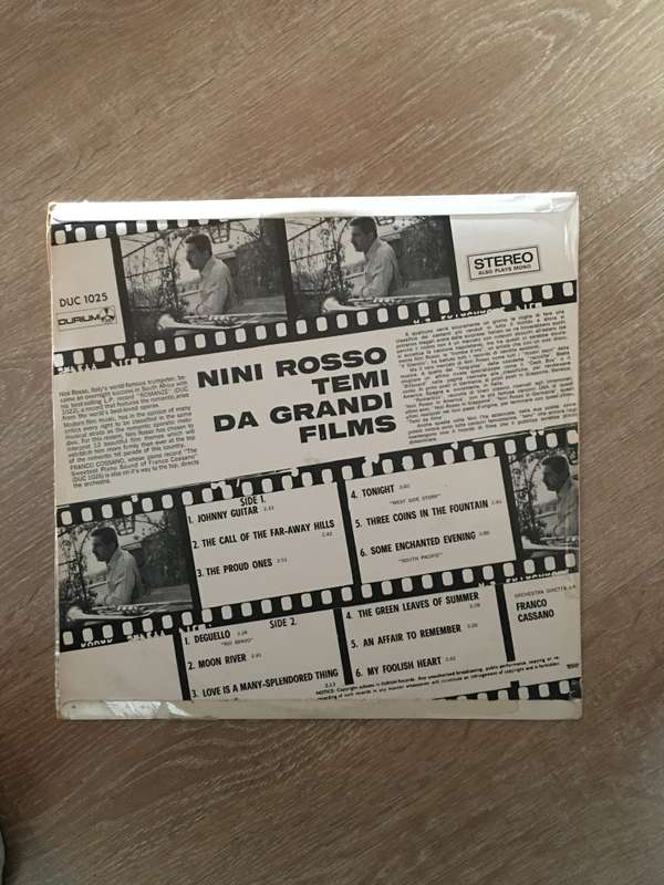 Nini Rosso - Themes from Great Films - Vinyl LP Record - Opened  - Very-Good+ Quality (VG+)