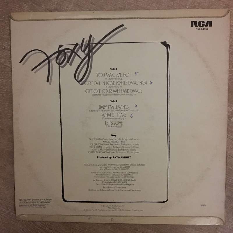 Foxy  Foxy - Vinyl LP Record - Opened  - Very-Good+ Quality (VG+)
