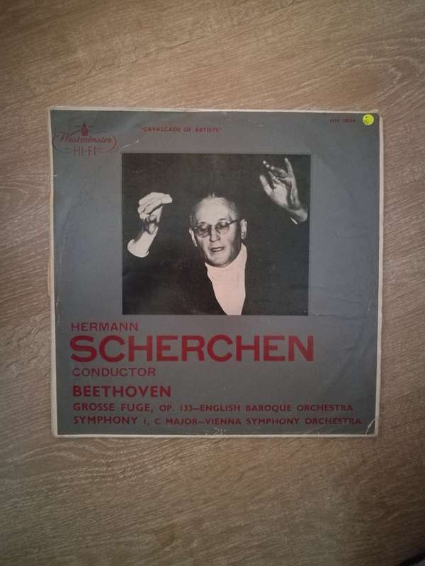 Herman Scherchen - Beethoven Grosse Fuge Symphony No 1 - Vinyl LP Record - Opened  - Very-Good Qu...