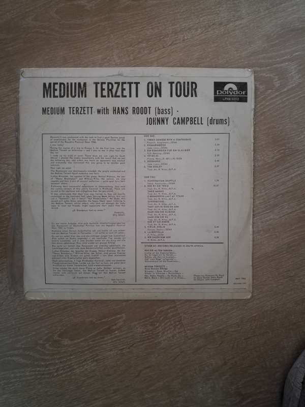 Medium Terzett On Tour with Hans Roodt & Johnny Campbell - Vinyl LP Record - Opened  - Very-Good ...