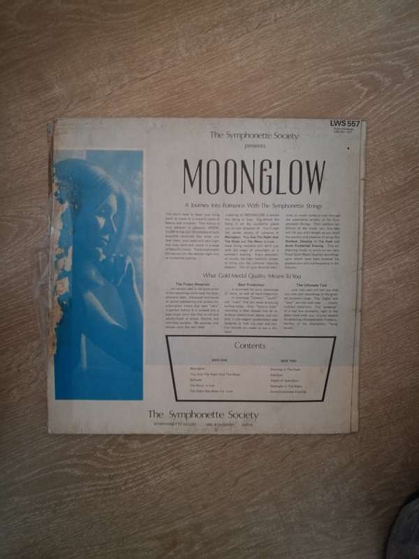 The Longines Symphonette Society - Moonglow - Vinyl LP Record - Opened  - Very-Good+ Quality (VG+)