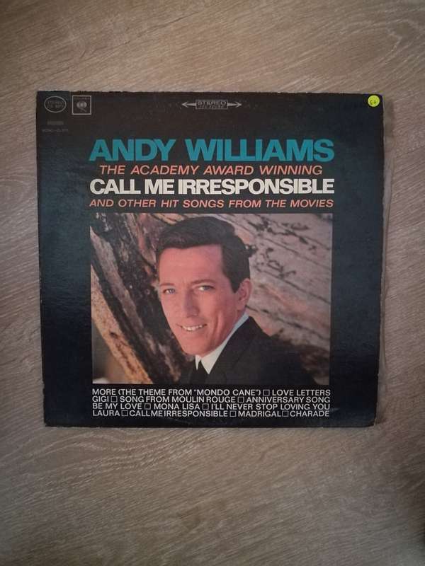 Andy Williams - Call Me Irresponsible - Vinyl LP Record - Opened  - Good+ Quality (G+)