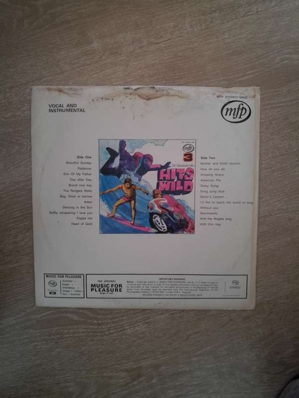 Hits Wild 3 - Vinyl LP Record - Opened  - Good+ Quality (G+)