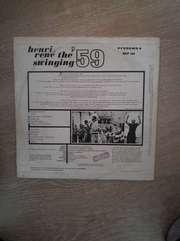 Henri Rene - Swinging '59 - Vinyl LP Record - Opened  - Very-Good Quality (VG)