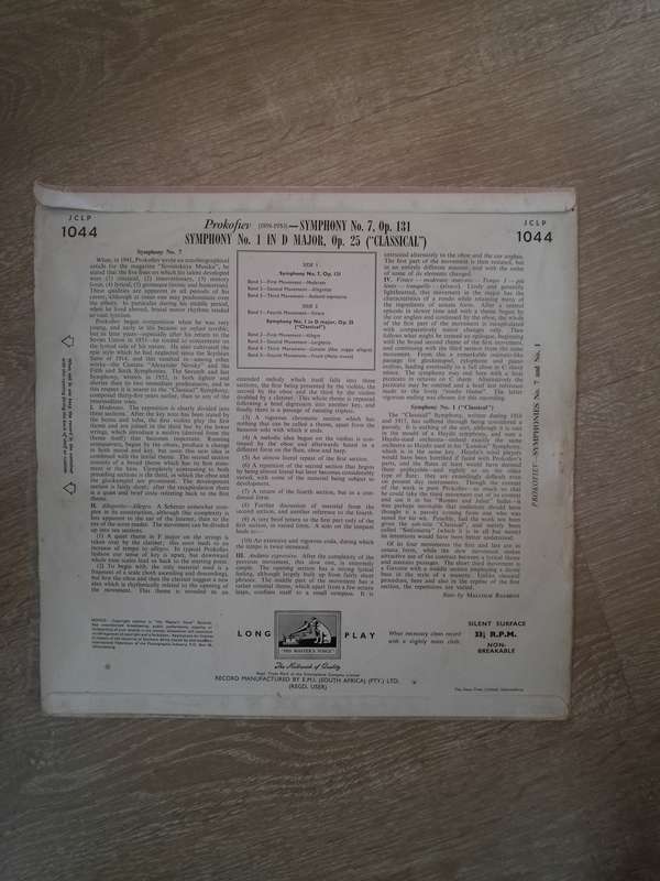Prokofiev - Nicolai Malko, Philharmonia Orchestra  Symphony No.7....  - Vinyl LP Record - O...
