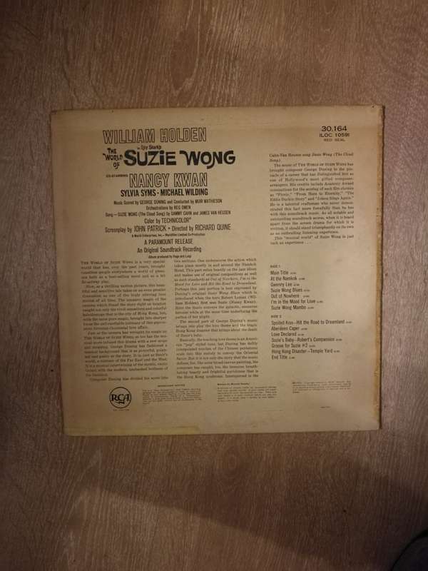 George Duning  The World Of Suzie Wong - Vinyl LP Record - Opened  - Very-Good Quality (VG)