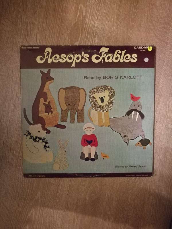 Boris Karloff  Aesop's Fables - Vinyl LP Record - Opened  - Very-Good Quality (VG)