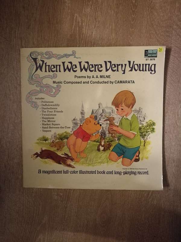 A.A. Milne, Camarata  When We Were Very Young with Book  - Vinyl LP Record - Opened  - Very...