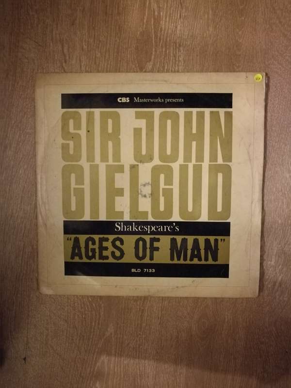 Sir John Gielgud  Shakespeare's Ages Of Man  - Vinyl LP Record - Opened  - Very-Good+ Quali...