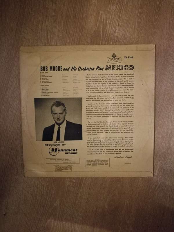 Bob Moore and His Orchestra Play Mexico - Vinyl LP Record - Opened  - Good Quality (G)