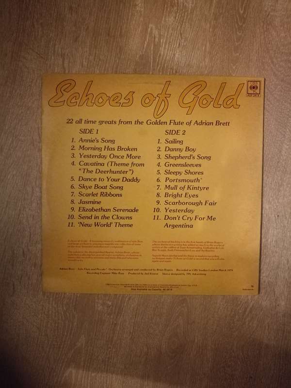 Adrian Brett - Echoes Of Gold  - Vinyl LP Record - Opened  - Very-Good+ Quality (VG+)