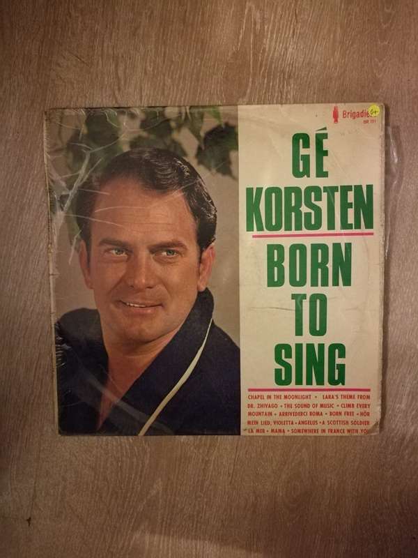 Ge Korsten - Born to Sing - Vinyl LP Record - Opened  - Good+ Quality (G+)