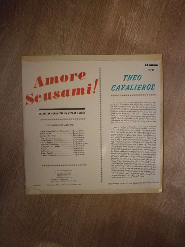 Ttheo Cavaleiros - Amore Seusame - Vinyl LP Record - Opened  - Very-Good+ Quality (VG+)