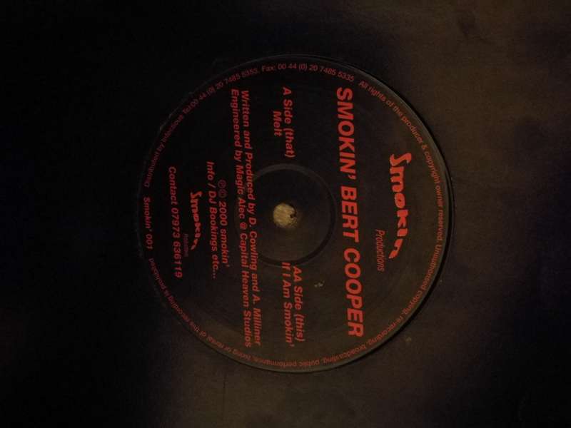 Smokin' Bert Cooper  Melt / If I Am Smokin' - Vinyl LP Record - Opened  - Very-Good Quality...