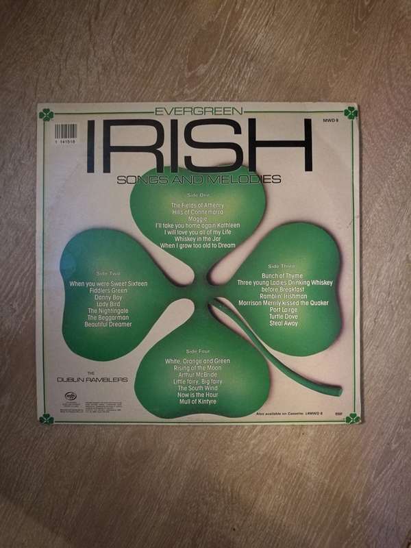Evergreen Irish Songs and Melodies -  Double Vinyl LP Record - Opened  - Very-Good+ Quality (VG+)