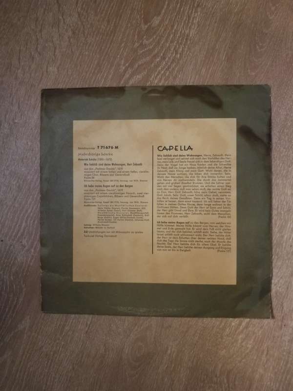 Capella -  Vinyl LP Record - Opened  - Very-Good+ Quality (VG+)