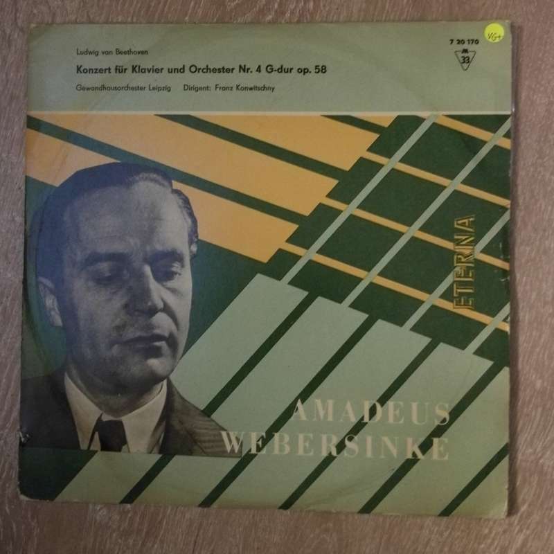 Ludwig van Beethoven - Amadeus Webersinke -  Vinyl LP Record (VG+)