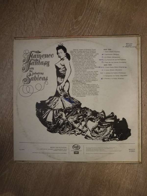 Sabicas  Flamenco Fantasy -  Vinyl LP Record - Opened  - Very-Good+ Quality (VG+)