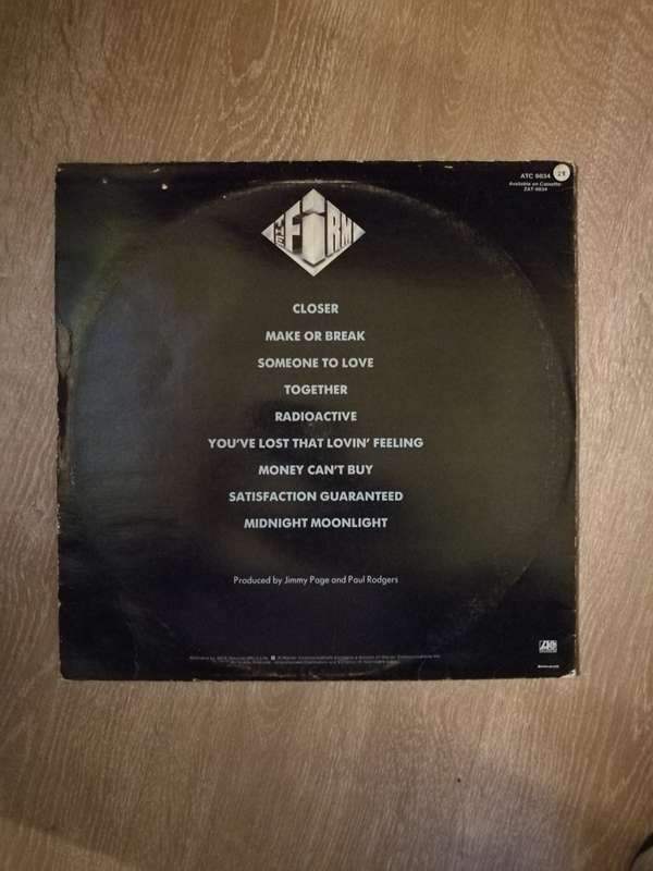 The Firm - Vinyl LP Record - Opened  - Very-Good Quality (VG)