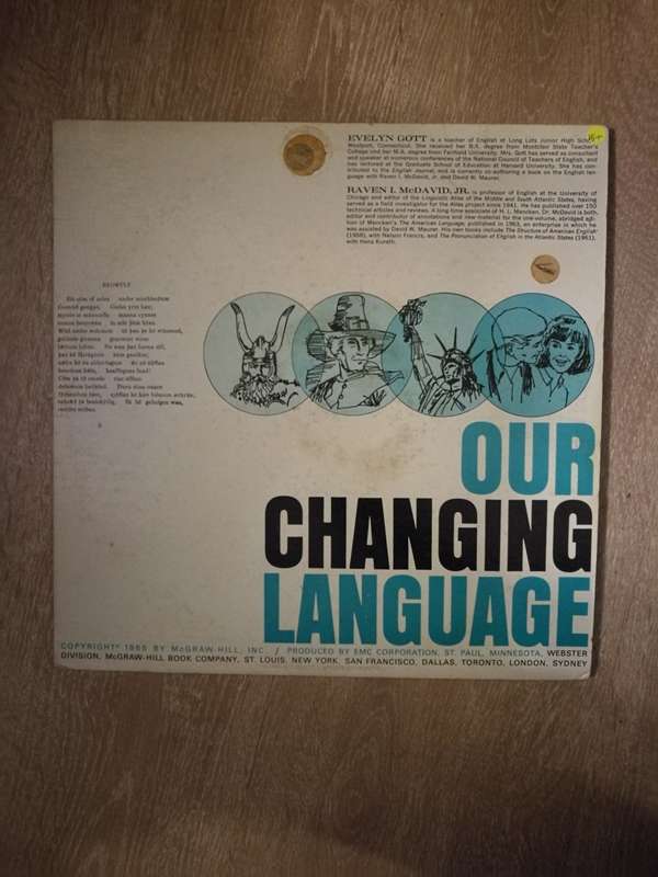 Our Changing Language - Gott, McDavid J.R - Vinyl LP Record - Opened  - Very-Good+ Quality (VG+)