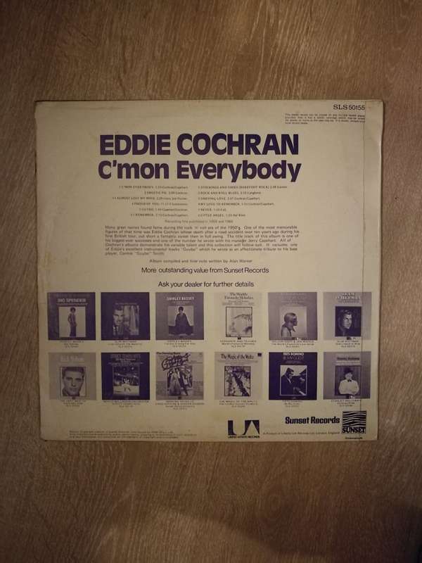 Eddie Cochran - C'Mon Everybody - Vinyl LP Record  (VG+)