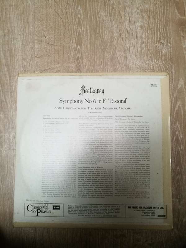 Beethoven -  André Cluytens, The Berlin Philharmonic Orchestra  Symphony No.6 In F - 'Past...