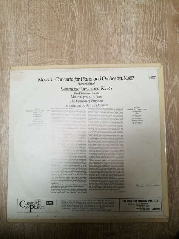 Mozart - Moura Lympany - The Virtuosi Of England, Arthur Davison  Piano Concerto No. 21 "El...