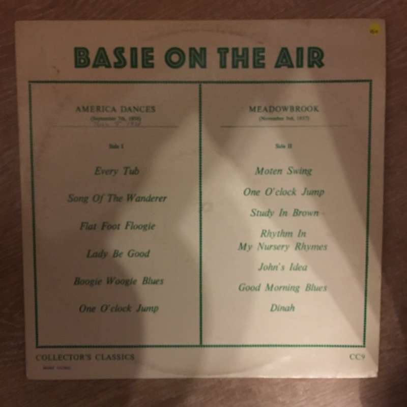 Count Basie  Basie On The Air  -  Vinyl  Record - Opened  - Very-Good+ Quality (VG+)