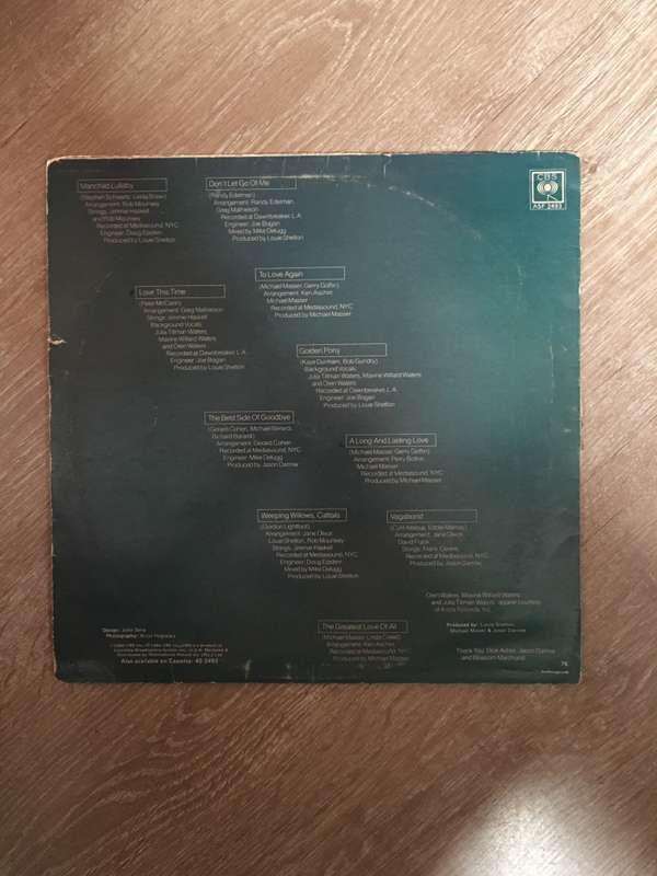 Jane Olivor - The Best Side Of Goodbye - Vinyl LP Record - Opened  - Very-Good Quality (VG)