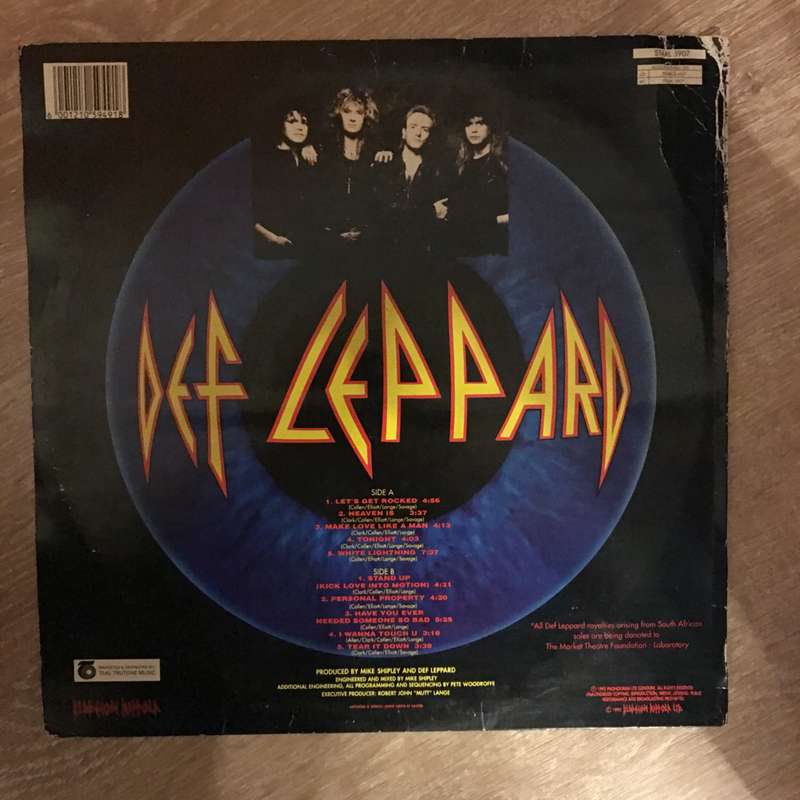 Def Leppard  Adrenalize - Vinyl LP Record - Opened  - Very-Good+ Quality (VG+)