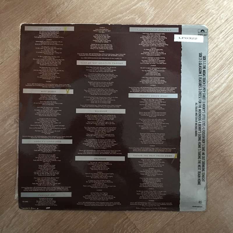 Michael Marra - The Midas Touch - Vinyl LP Record - Opened  - Very-Good+ Quality (VG+)