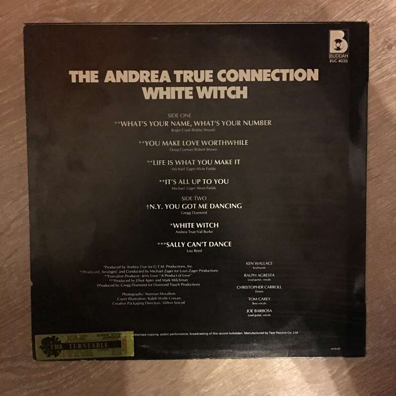 Andrea True Connection  White Witch - Vinyl LP Record - Opened  - Very-Good+ Quality (VG+)