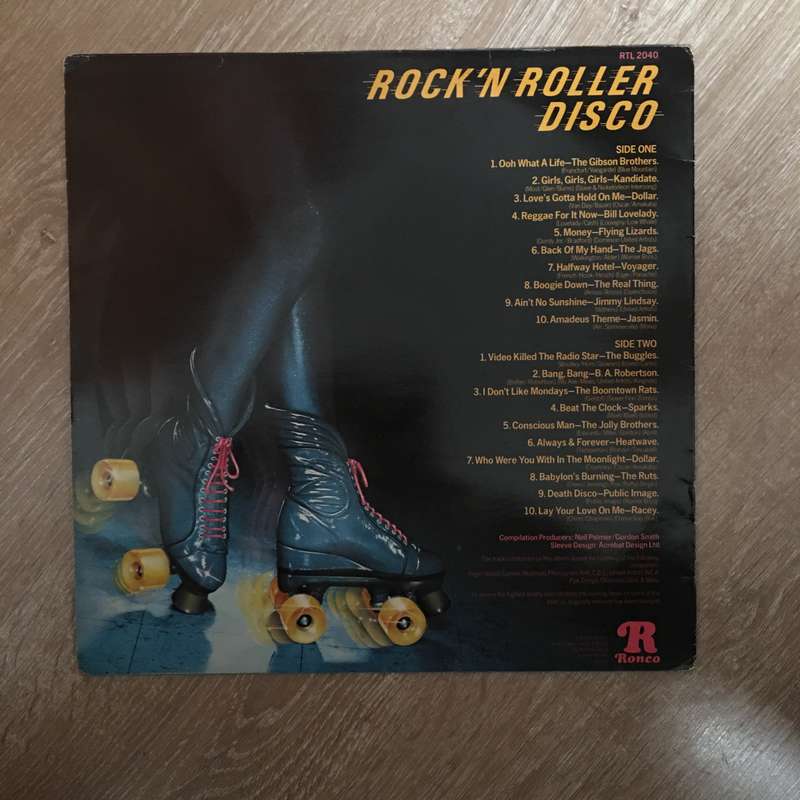 Rock 'n Roller Disco - 20 Smash Hits - Original Artists - Vinyl LP Record  (VG)