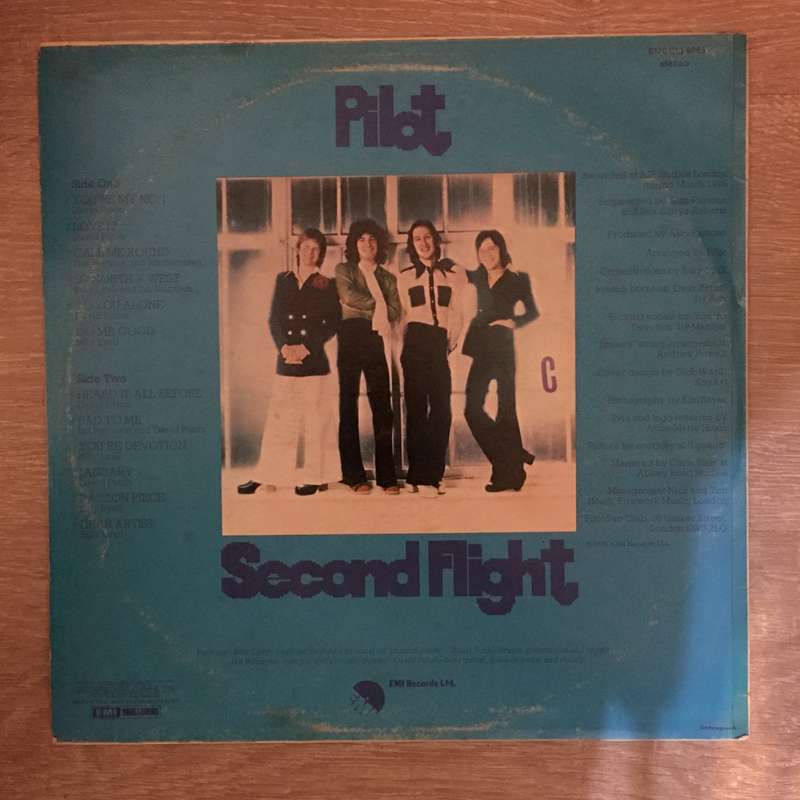 Pilot  Second Flight - Vinyl LP Record - Opened  - Very-Good Quality (VG)