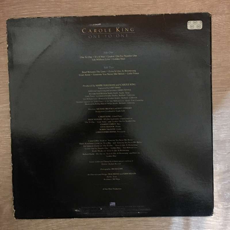 Carole King - One To One - Vinyl LP Record - Opened  - Very-Good- Quality (VG-)