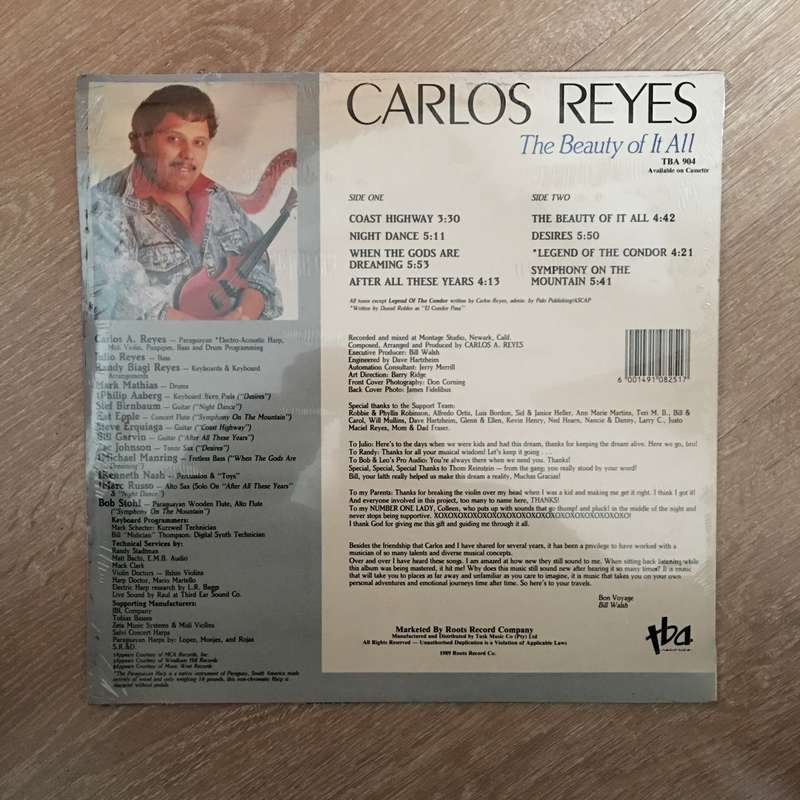 Carlos Reyes - The Beauty Of It All -  Vinyl LP Record - Sealed