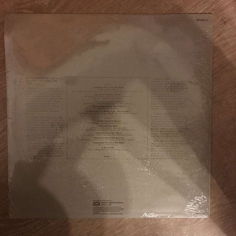Franz Schubert  The Masterpiece Collection - Vinyl LP Record - Sealed