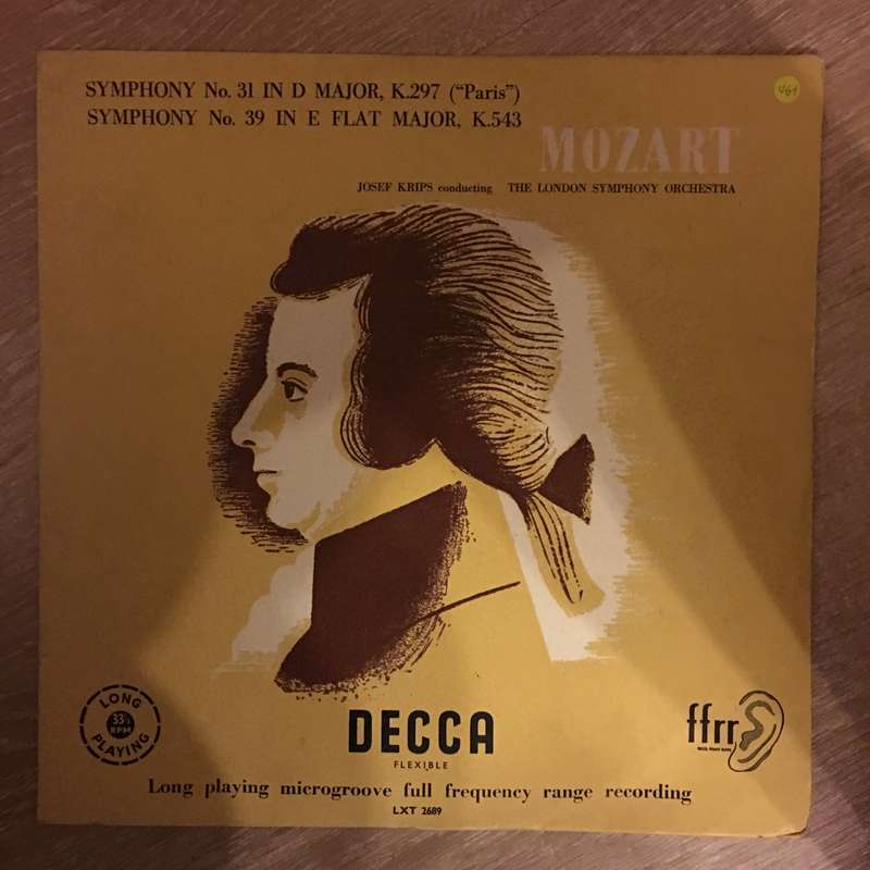 Mozart - The London Symphony Orchestra Conducted By Josef Krips  Symphony No. 31 In D Major...