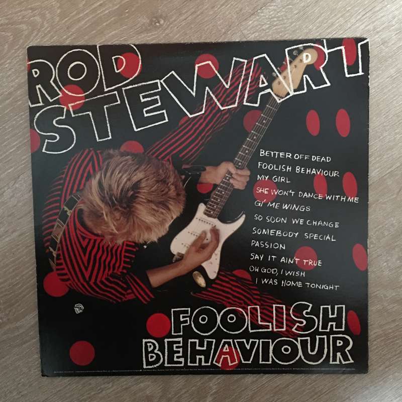 Rod Stewart - Foolish Behaviour - Vinyl LP Record - Opened  - Very-Good+ Quality (VG+)