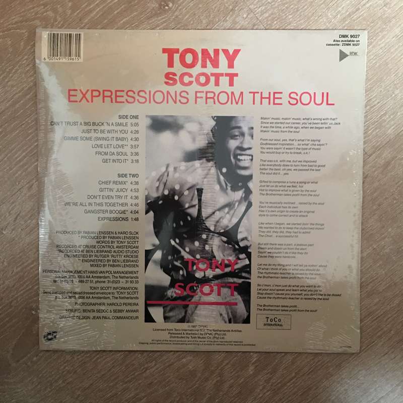 Tony Scott - Expressions From The Soul - Vinyl LP Record - Sealed