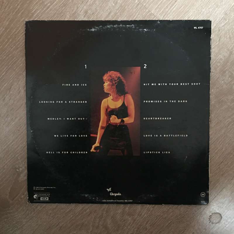 Pat Benatar - Live From Earth - Vinyl LP Record - Opened  - Very-Good Quality (VG)