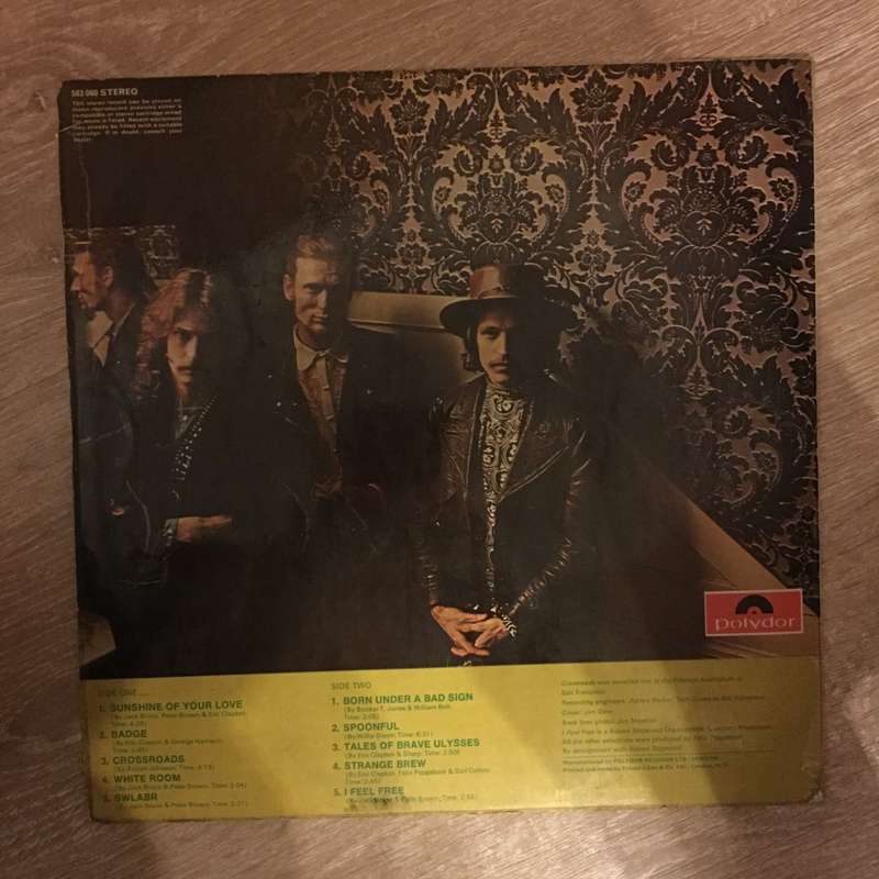 Cream  Best Of Cream -  Vinyl LP Record - Opened  - Very-Good- Quality (VG-)