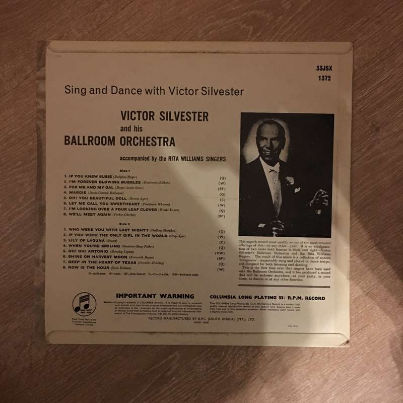 Sing and Dance with Victor Silvester - Vinyl LP Record - Opened  - Very-Good+ Quality (VG+)