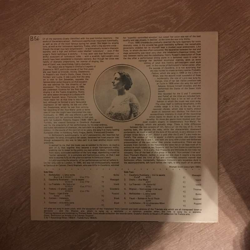 Gemma Bellineioni - Vinyl LP Record - Opened  - Very-Good+ Quality (VG+)