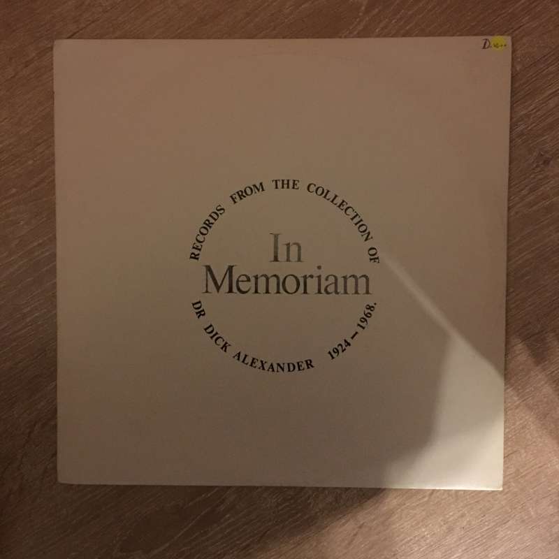 Dr Dick Alexander - Records From The Collection Of - In Memoriam - Vinyl LP Record - Opened  - Ve...