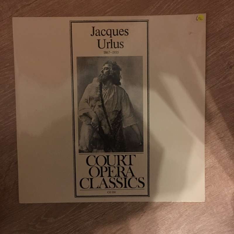 Court Opera Classics - Jacques Urlus 1867-1935 - Vinyl LP Record - Opened  - Very-Good+ Quality (...