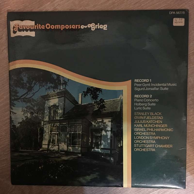 Grieg - Favourite Conmposer Series - Double Vinyl LP Record - Opened  - Very-Good- Quality (VG-)