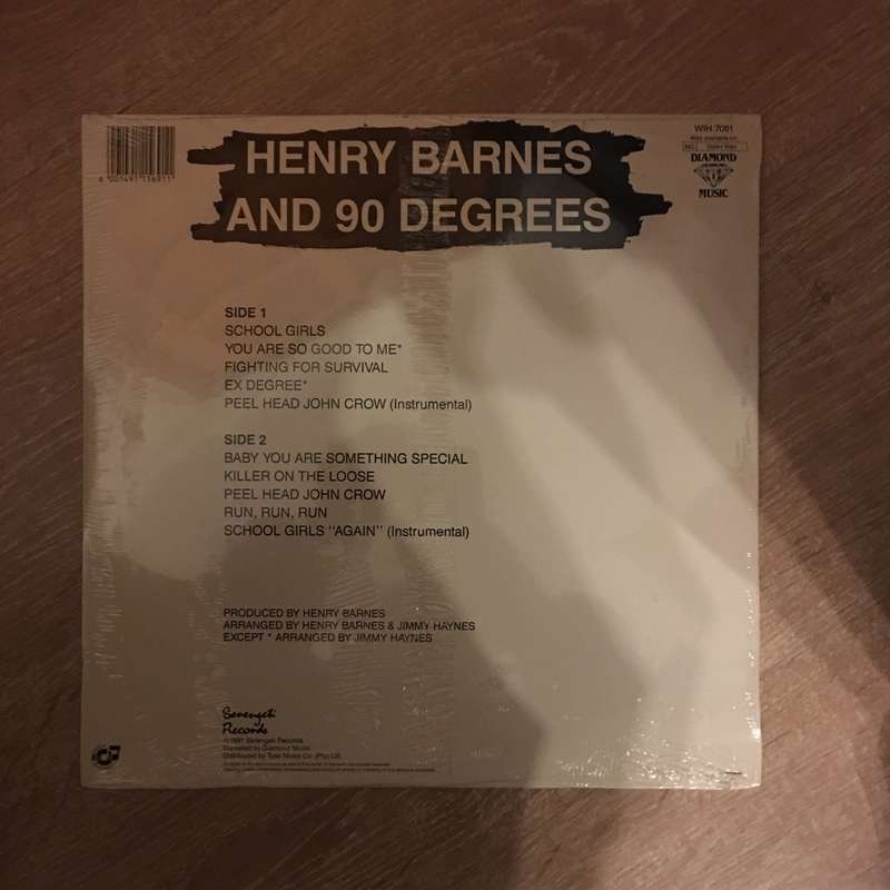 Henry Barnes and 90 Degrees  - Vinyl LP Record - Sealed