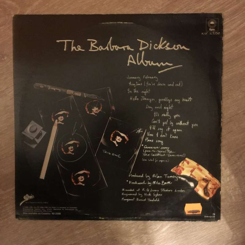 Barbara Dickson Album - Vinyl LP Record - Opened  - Very-Good+ Quality (VG+)